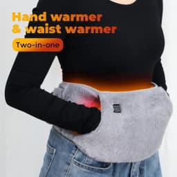 1Pcs Electric Heating Pad for Women 3-Temperature Settings, Adjustable Waist Warmer Belt with Crystal Velvet Washable Back Belt