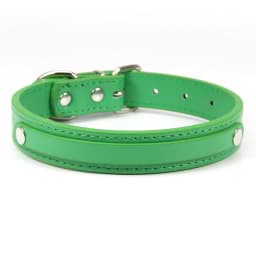 24 PCS Wholesale Plain PU Leather DIY Name ID Dog Collar Custom Letters Charms Puppy Cat Neck Strap Collars for Small Medium Dog