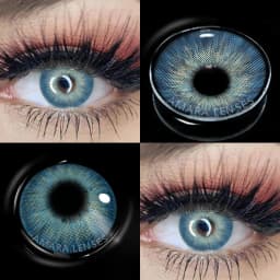 AMARA Natural Colored Contacts Lenses Brown 2pcs Contacts Beautful Pupils Color Contacts Yearly Makeup Cosmetic Contact Lens