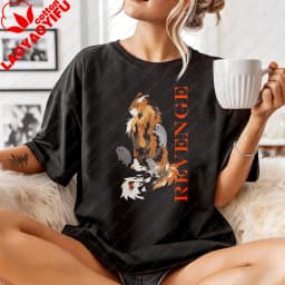 Warrior Cats Clans Logo T-Shirt Fox And Revenge Print Unisex Cotton T-Shirt Fashion Casual Summer Trendy Top