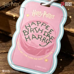 Pinky Harry Potter Card Holder Bag Charm Pendant for Daily Halloween Christmas Birthday Gift for Students Fans Women