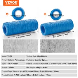 VEVOR Concrete Stamps Mat Concrete Texturing Skin Polyurethane Stamp Stone Tile Texture Mat Slate floor Imprint Concrete Molds