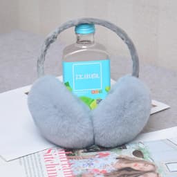 Rex Rabbit Fur Hang Ear Cover Warm Winter Earmuffs Headwear Ear Muffs Fur Earmuffs Cold Ear Warmer Fold Ear Protection Headband