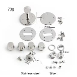 2-10Sets Gold,Silver Metal Twist Locks For Leather DIY Handbags Purse Tote Bags Case Clasps Closure Buckles Hardware Accessories
