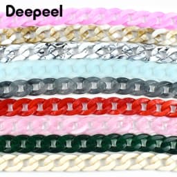 Deepeel 60cm Resin Chains for Women's Bag Shoulder Strap Acrylic Chain Purse Replace Handle Handbag Parts Hardware Accessories