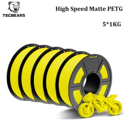 TECBEARS High Speed Matte PETG 3D Filament 1.75mm PETG Multi Color Combination Set FDM 3D Printer Materials DIY Gift 1KG/1Roll