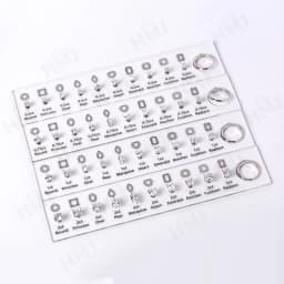 HMJ Jewelry Tools Caliper Diamond Carat Size Shape Customize Comparison Magnetic Ring Gem Base 10 Cuts 0.5-6CT for Jewelry Store