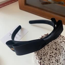 HUAHUA2026 NEW Minimalist Bow Effortlessly Chic Headband, Solid Color Vintage Design, Chic Hair Hoop for Girls & WomenHUAHUA