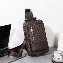 New Style Waist Packs Men Chest Bag High Quality PU Leather Crossbody Bags For Men Fashion Trend Men Bag Chest Pack Shoulder Bag