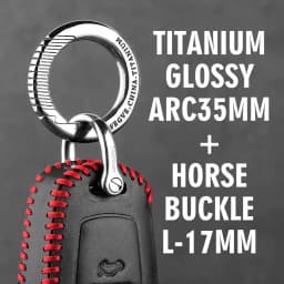 Luxury Titanium Car Key Chain Men Keychain Lightweight EDC Spin Key Ring Holder Buckle Male Father's Day Gift Jewelry Wholesale