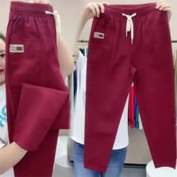 Spring Summer Women's Harem Pants High Waist Straight Casual All-match Pants Women Fashion Loose Cotton linen Trousers Female