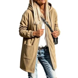 Long Zip Up Hoodie Women Fall Casual Oversized Hooded Sweatshirts Be Still Hoodies for Women
