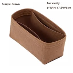Felt Handbag Insert Bag Bag Support Storage Purse Liner Portable Organization Internal Bag for LV Nice Nano/Mini/BB/Vanity