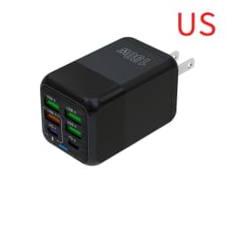 150W 6-Port PD QC3.0 USB C Wall Charger Super Fast Charging Station For iPhone 15 16 Pro Samsung S24 iPad Xiaomi Huawei OnePlus