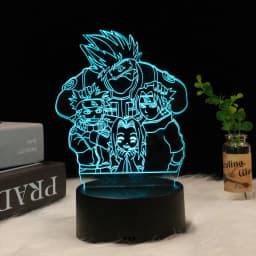 Anime Naruto Uzumaki LED Night Light Toys Akatsuki Kakashi Hatake Kid Bedroom Nightlight Itachi Uchiha 3D 7/16 colors Lamp Decor