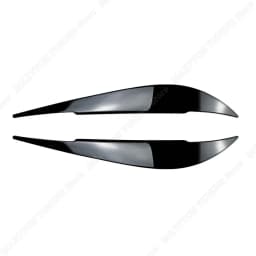 1 Pair Car Gloss Black Headlights Eyebrow Eyelids Trim For BMW 4 Series F32 F33 F36 M4 420d 420i 425d 430i 435i 440i 2013-2021