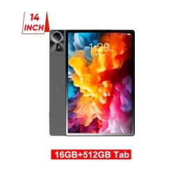 Google Play Support 14 Inch Tablet Pc Android 14 Tablet 16+512GB Phone Call BT 5G WiFi Pad Hebrew/Russian Global Language