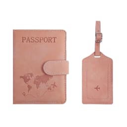 Custom Name Passport Holder Luggage Tag Gift Box Fashion DIY Travel Accessories Dropship Wholesale Engrave Logo Travel Wallet