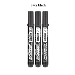 3/6 Pcs/set Deli Permanent Art Markers Pens Waterproof Oil Based Paint Markers for Rock Wood Fabric Plastic Canvas Glass Canvas