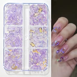 Nail Art Rhinestones Kit 2400pcs Nail Gems Ab Flatback Rhinestones Gems Stones with Storage Organizer for Design Bright Holiday