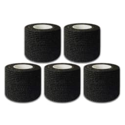 48/24/3PCS Black Tattoo Grip Cover Wraps Self-Adhesive Elastic Bandage Tape Breathable Strong Sports Tape Athletic Bandage Rolls