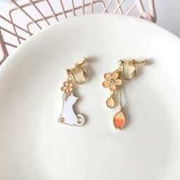 32 Style Colorful Enamel Cartoon Cute Rabbit Fox Ear Clips Funny Cat Bear Long Clip on Earrings Without Piercing for Women Girls