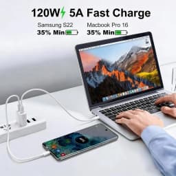 1-3PCS USB C Cable to USB C 120W Fast Charging Charger Cable Supports Fast Charging For iPhone 17 16 Samsung Huawei Xiaomi Etc