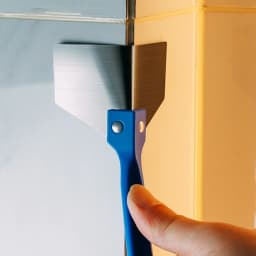Stainless Steel Spatula Sealing Tools Corner Trowel Plastic Handle Trowel Painting Putty Internal External Corner Putty Scraper