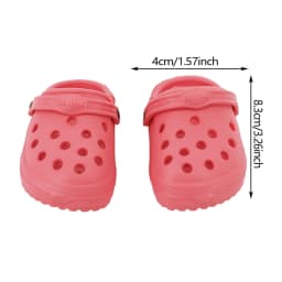 Length 8cm Doll Accessory Shoes Colorfull Sandal For 43CM Born Baby 18 Inch American Doll Girl‘s Toys Our Generation Gift 1Pair