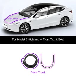 For Tesla Model Y Juniper Door Seal Strip Soundproof Rubber Weatherstrip for Model 3 Highland B-Pillar Sealing Noise Reduction