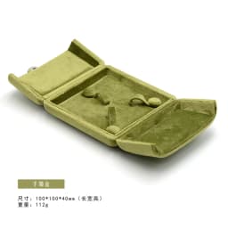 High-quality Velvet Double-opening Jewelry Storage Box For Rings Earrings Pendants Bracelets Necklaces Jewelry Packaging Box