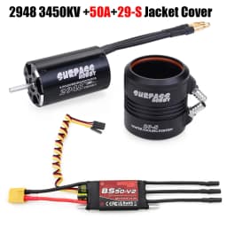 SURPASS HOBBY 2948 2958 2968 3660 3670 Waterproof Motor w/ Water Cooling Jacket & 40A 50A 60A 80A 100A Brushless ESC For RC Boat
