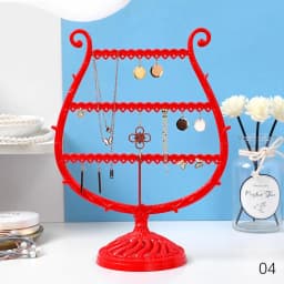 Creative Wine Cup Shape Earrings Bracelet Storage Shelf Jewelry Display Holder Ear Stud Stand Antler Tree Jewelry Organizer