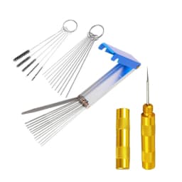 Carburetor Cleaning Kits Wth 13 Wires 10 Needles 5 Brushes 1 Pick Repair Tools For Auto Motorcycles ATV Welder Lawn Equipment