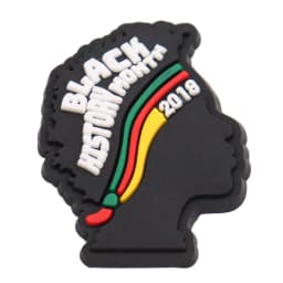 New Arrival 1-24Pcs PVC Black History Month Heart DIY Slipper Shoes Charms Buckle Clog Man Woman Shoe Accessories
