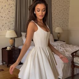 Eightree Fashion Short Wedding Dresses Boho Beach Square Collar Mini Bridal Dress Women Evening Wedding Prom Gowns Customized