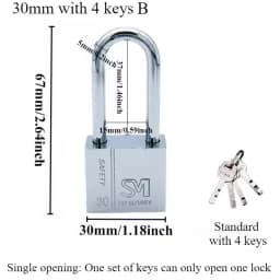 1PCS Heavy Padlock Dormitory Cabinet Drawer Anti-theft Lock Waterproof Rust Proof Small Latch Door Single Open Padlock