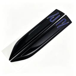 Car Blade R Logo Fender Trim Car Side Wing Badge Decoration Auto Styling Accessories For VW Golf Tiguan T-Roc Polo Passat ID.4 T