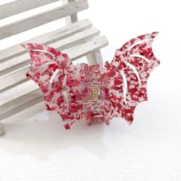 Bat-shaped Acetic Acid Material Halloween Funny Updo Festival Dress Hair Grab Hair Accessories for Women
