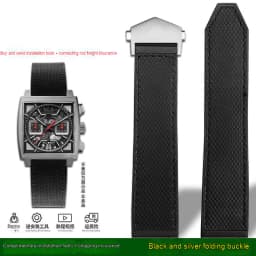 Rubber Silicone Watch Band 22mm for TAG Strap Heuer Monaco Speed Series CBL2184 CBL2183 Sports Waterproof Bracelet Watchband