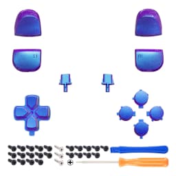eXtremeRate D-pad R1 L1 R2 L2 Triggers Share Options Face Buttons, Full Set Buttons Compatible with ps5 Controller BDM-010 & 020