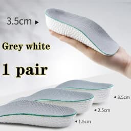 Memory Foam Height Increase Insoles for Men Women Shoes Flat Feet Arch Support Orthopedic Insoles Sneakers Heel Lift Shoe Pads