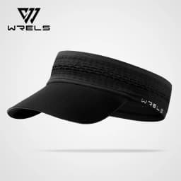 WRELS Sun Visor Hat Breathable Topless UV Protection Sports Cap Adjustable Outdoor Sports Tennis Golf Running Sunscreen Cap