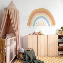 Cartoon Boho Rainbow Wall Sticker Wall Decals Home Decorations Color Mural Sticker Baby Living Bedroom Ornament Home Wallpaper