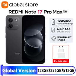 Global Version Xiaomi Redmi Note 17 Pro Max 5G Smartphone 50MP 6.83" AMOLED Display Snapdragon® 6 Gen 5 NFC 100W HyperCharge 100