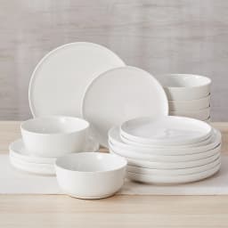 MALACASA 12/16/18/24 PCS Porcelain Plates Dinnerware Sets Ceramic Plates Set with 4/6 PCS Dinner Plate/Dessert/Cereal Bowl/Soup