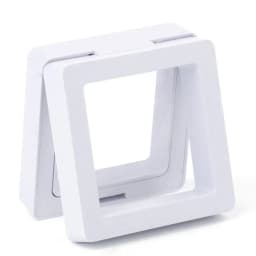 3D Floating Picture Frame Shadow Box Jewelry Display Stand Ring Pendant Holder Protect Jewellery Stone Presentation Case