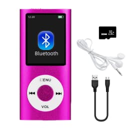 MP3 Player with Earphone Data Cable Stylish Multifunctional Lossless Sound Slim 1.8 Inch LCD Screen Portable MP3 Music Players