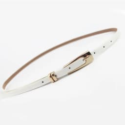 Classical Thin PU Leather Women Belts Gold Metal Buckle Waist Belt Luxury Black White Belt Waistband Dress Coat Jeans Straps