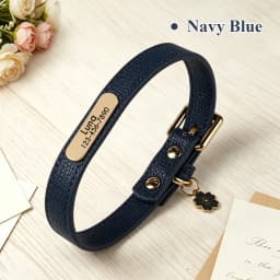 Personalized PU Leather Dog Collar Free Custom Dog Name Collars Pet Puppy Necklace With Cute Tag Soft For Small Medium Dogs Cats